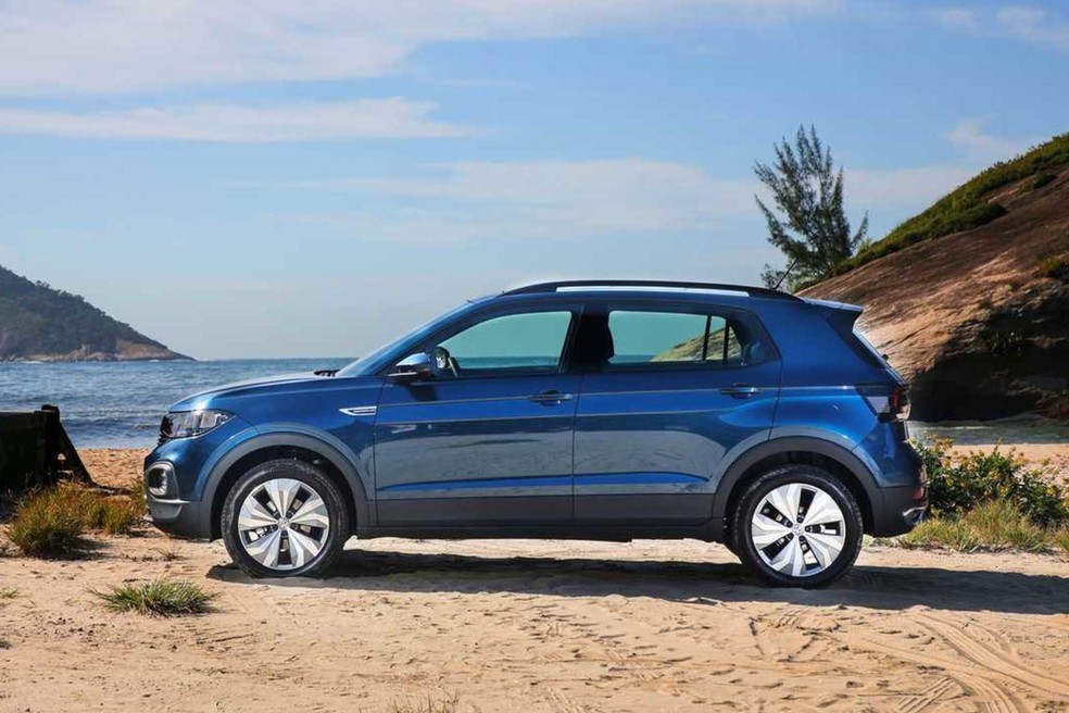 O Volkswagen T-Cross Comfortline tem porta-malas de 373 litros — Foto: Divulgação