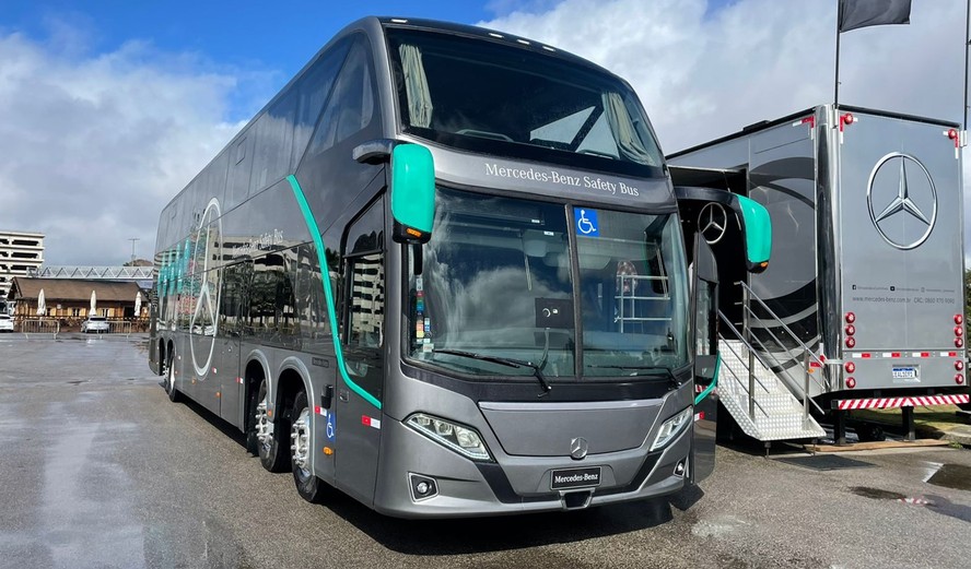 Novo ônibus rodoviário da Mercedes-Benz