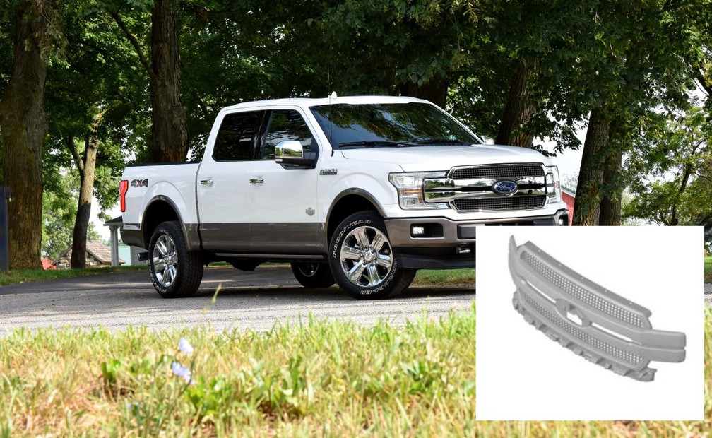 Grade frontal da Ford F-150 foi registrada no Brasil — Foto: Divulgação