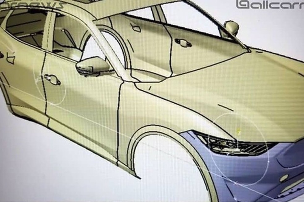Mach-e vazou na internet em imagens renderizadas (Foto: Allcarnews/Reprodução) — Foto: Auto Esporte