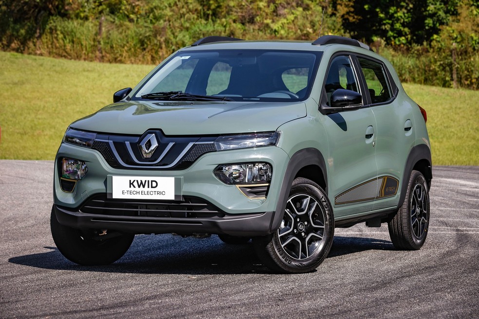 Renault Kwid E-Tech é o carro com menor consumo energético do Brasil e gasta cerca de R$ 0,06 por quilômetro rodado — Foto: Divulgação