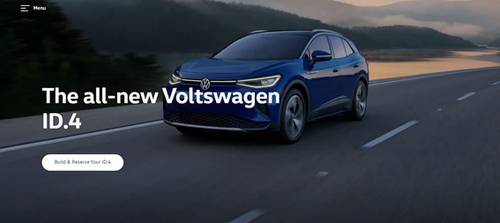 No site da montadora dos Estados Unidos o nome já foi trocado.  — Foto: Volkswagen 