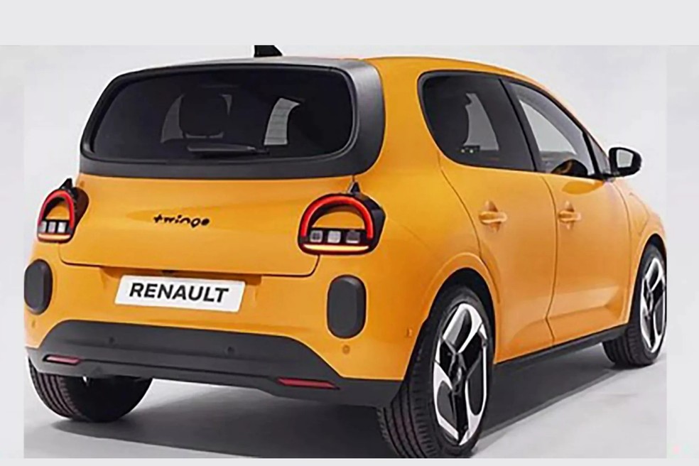 Novo Renault Twingo elétrico terá visual arredondado como nos anos de 1990 — Foto: Reprodução