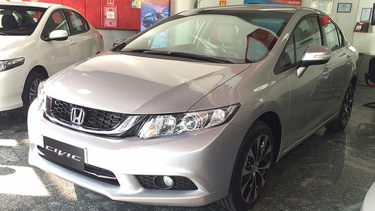 Honda Civic reestilizado encarece R$ 2.040, em média