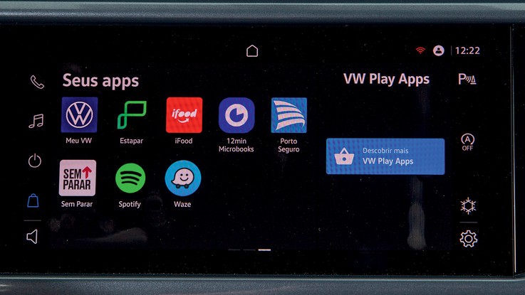 Volkswagen Taos - Central multimídia VW Play tem novos aplicativos para entreter crianças e adultos