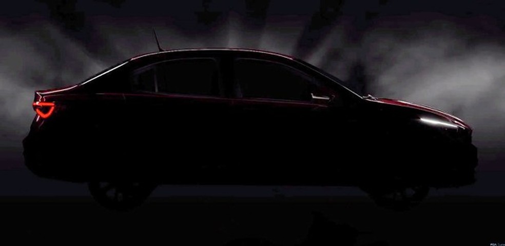 Fiat revela primeiro teaser do sedã Cronos (Foto: Reprodução) — Foto: Auto Esporte