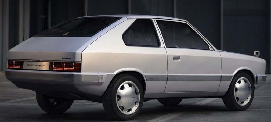 Hyundai Pony Conceito Elétrico Traseira Estática