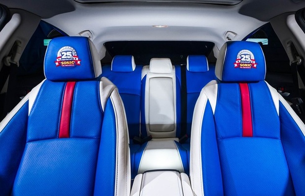 Honda Civic comemora os 25 anos do jogo Sonic (interior) (Foto: Divulgação) — Foto: Auto Esporte