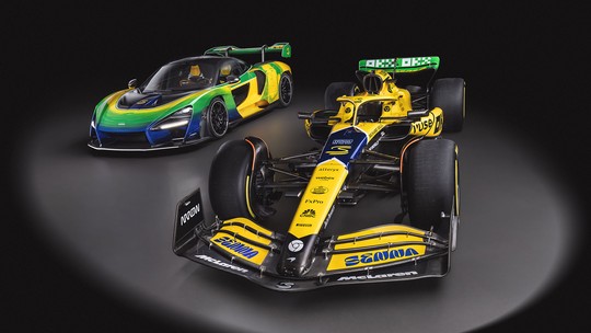 McLaren pinta F1 de verde e amarelo em homenagem a Senna no GP de Mônaco
