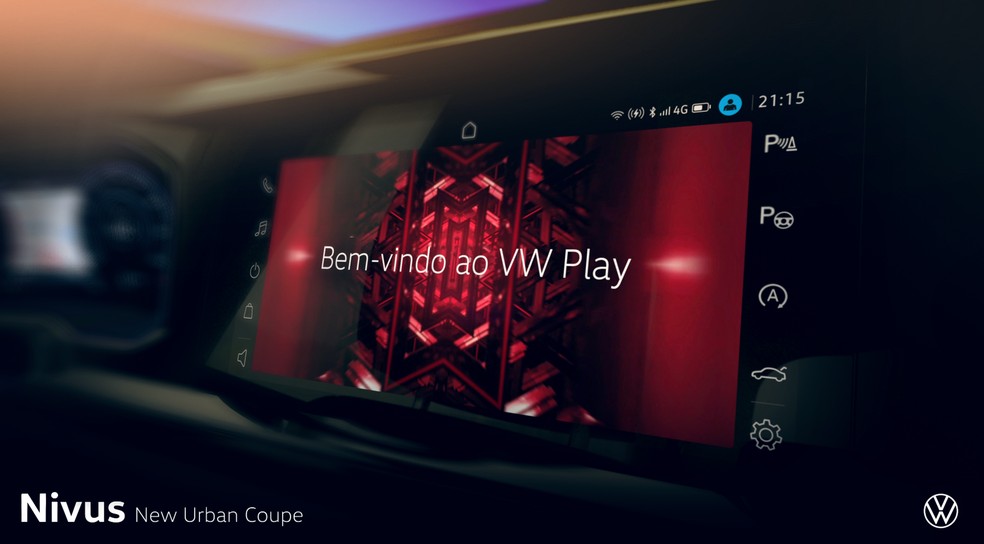 Volkswagem Nivus terá nova central multimídia e sistema 'VW play' — Foto: Divulgação