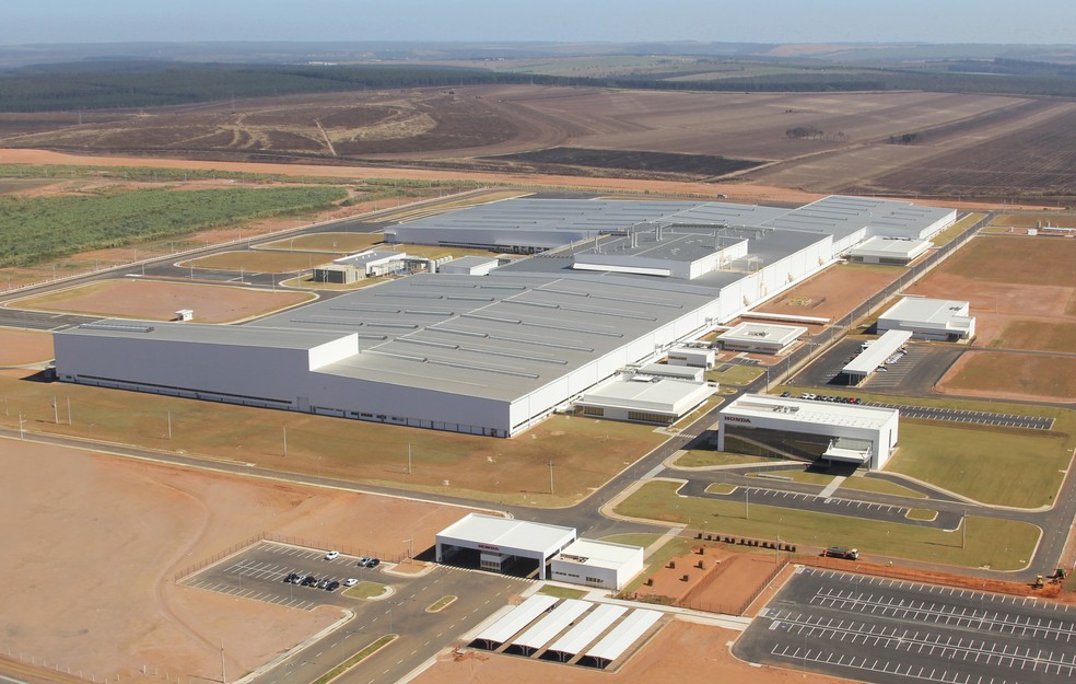Fábrica da Honda em Itirapina, SP — Foto: Divulgação