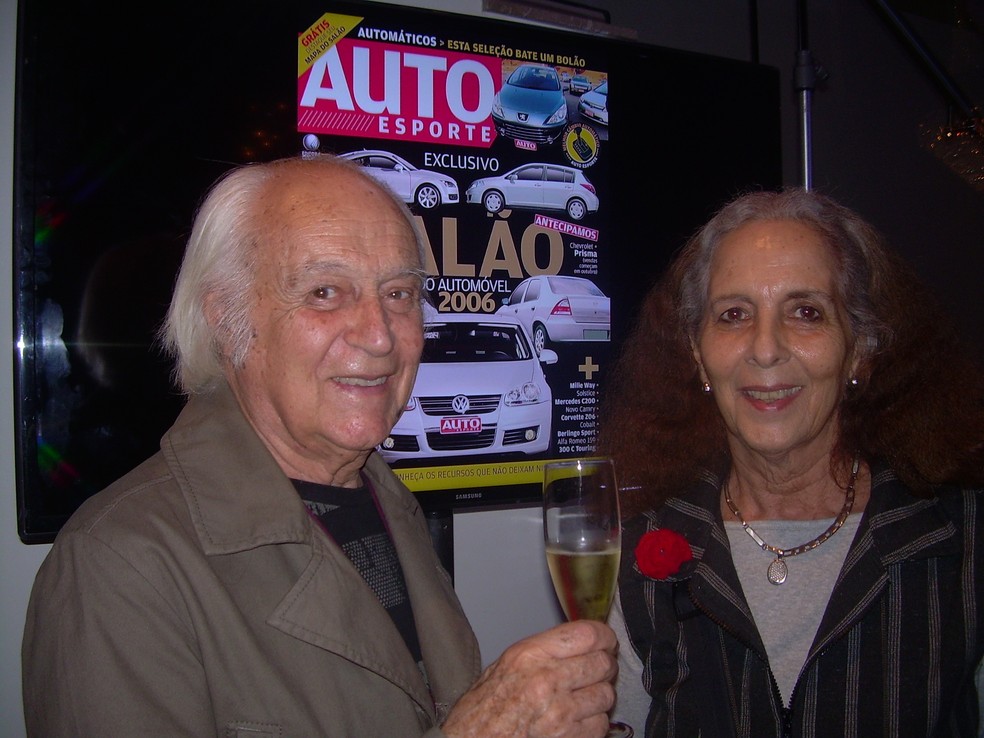 Anísio Campos foi homenageado no Prêmio Carro do Ano de 2015, no Hall da Fama — Foto: Anna Martins Ferreira