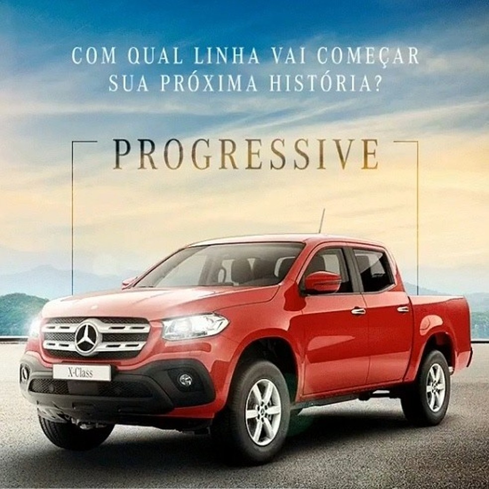 Mercedes-Benz Classe X Progressive, a intermediária (Foto: Reprodução/Instagram) — Foto: Auto Esporte