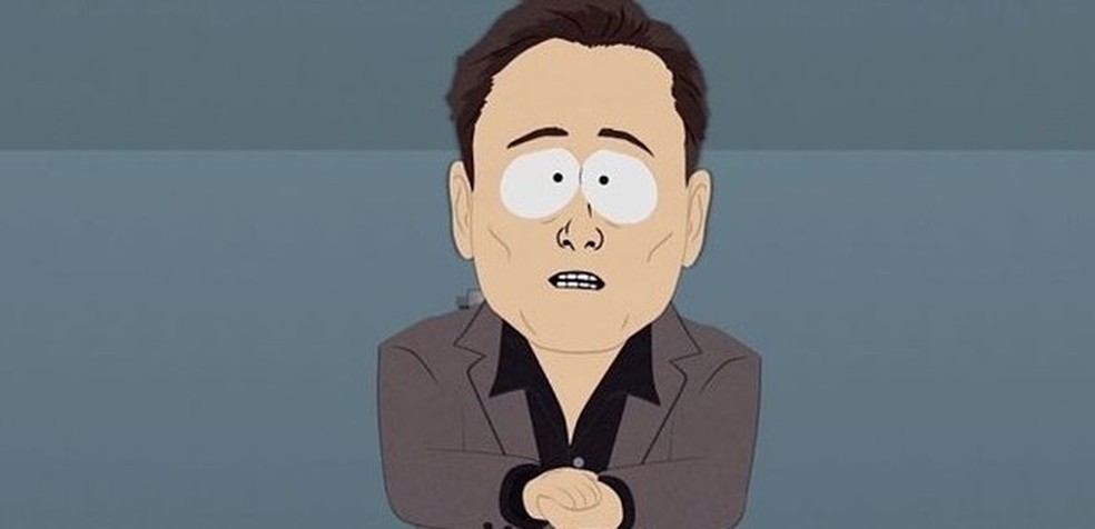 Elon Musk também já apareceu no desenho "South Park"(Foto: Reprodução) — Foto: Auto Esporte