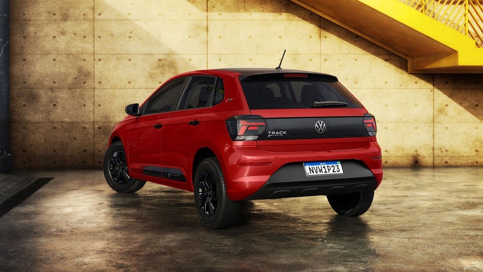 Volkswagen Polo Track 1st Edition tem visual igual ao do Gol Last Edition — Foto: Divulgação