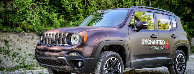 Jeep Renegade versão especial do game Uncharted 4