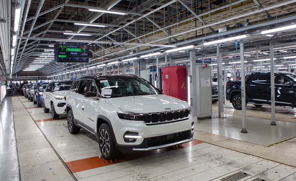 Fábrica da Stellantis em Goiana (PE) será a primeira a produzir carros flex do grupo no Brasil — Foto: Divulgação