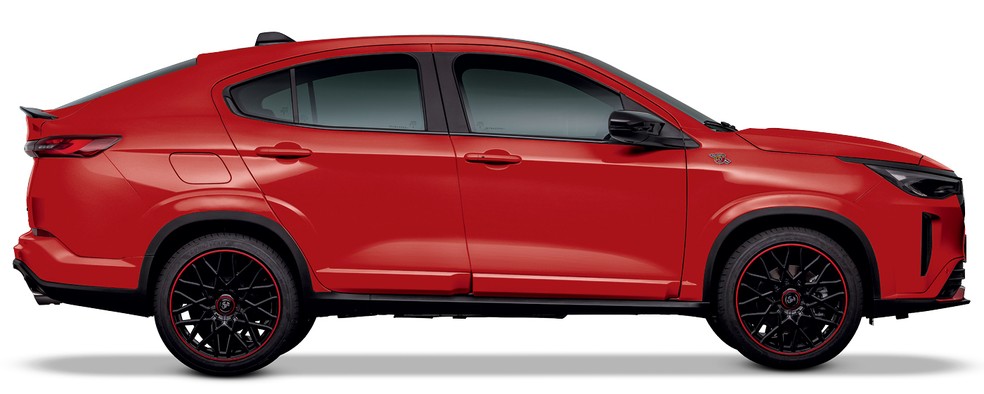 Fiat Fastback Abarth tem apenas 2,53 m de entre-eixos  — Foto: Divulgação