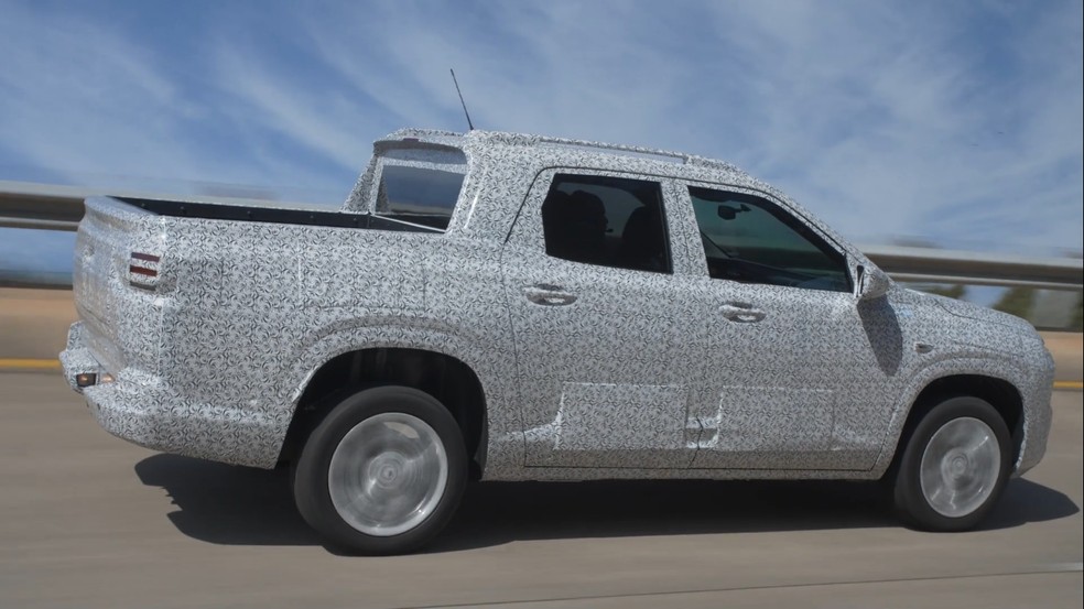 A Chevrolet diz que "caçamba" não é um nome apropriado para tratar o compartimento de carga da Montana — Foto: Divulgação