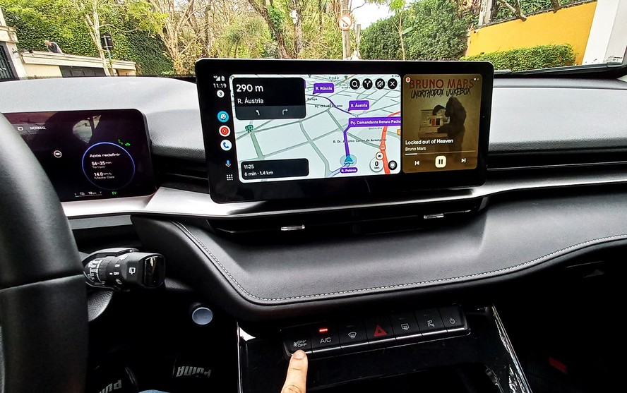 Central Multimídia do GWM Haval H6 PHEV
