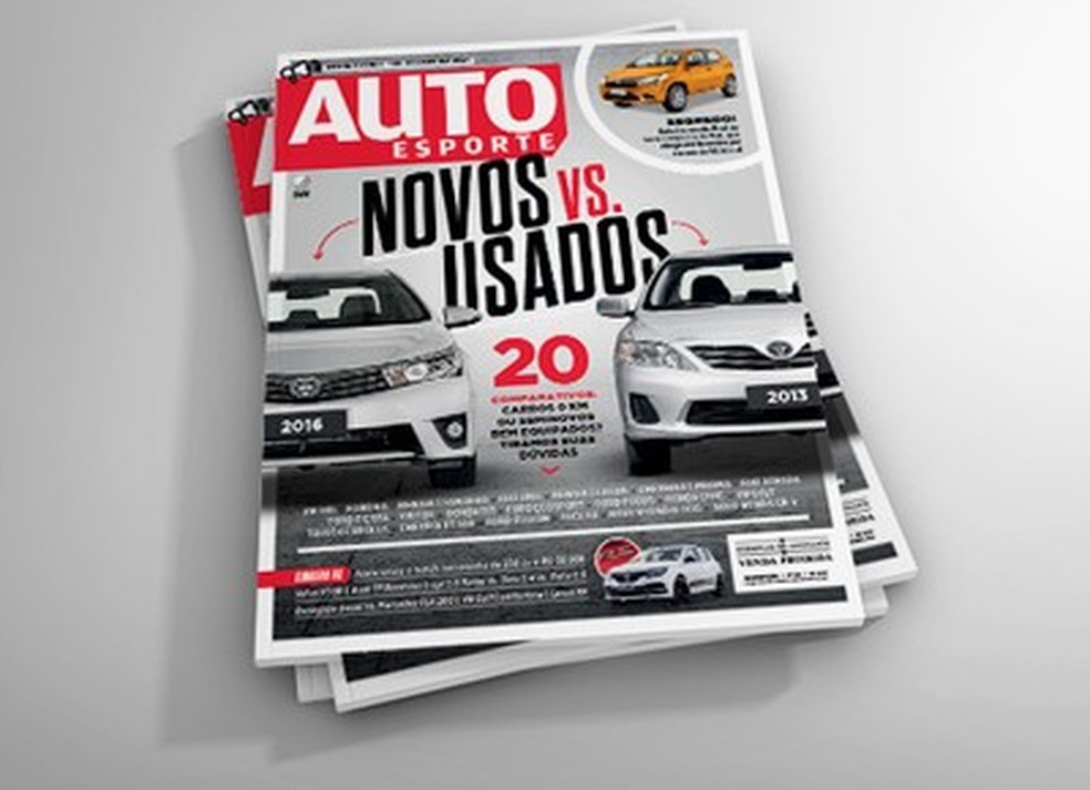 A revista Auto News Brasil de setembro traz um embate entre modelos novos versus usados (Foto: Auto News Brasil) — Foto: Auto Esporte