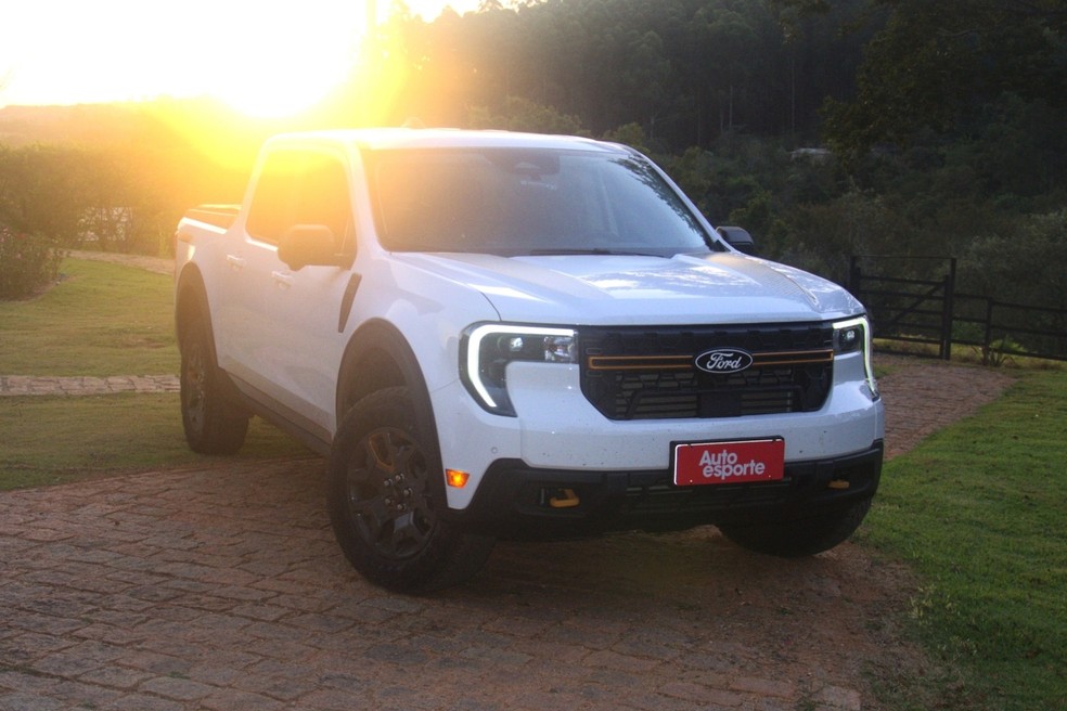Ford Maverick Tremor vai bem melhor que a Lariat na terra — Foto: André Schaun/Auto News Brasil