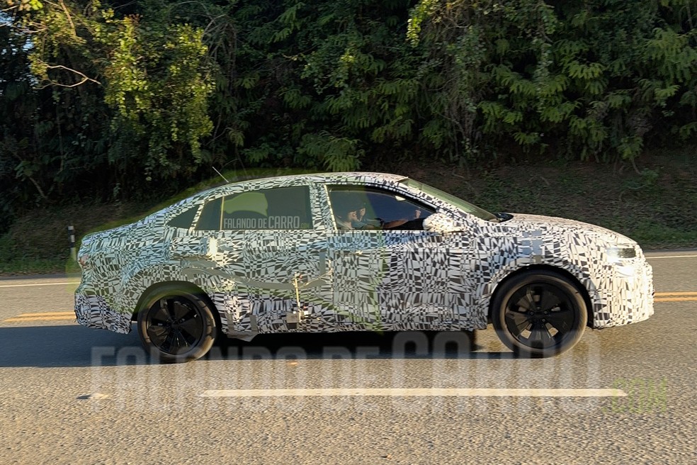 Mula da Volkswagen Tarok durante testes próximo a São Bernardo do Campo (SP) — Foto: Reprodução/Instagram
