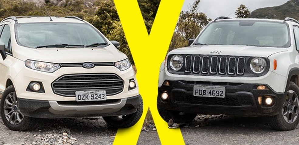 Jogor rápido: Jeep Renegade X Ford Ecosport (Foto: Auto News Brasil) — Foto: Auto Esporte