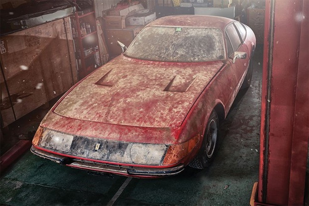 Ferrari Daytona rara é encontrada após 40 anos no Japão (Foto: Divulgação) — Foto: Auto Esporte