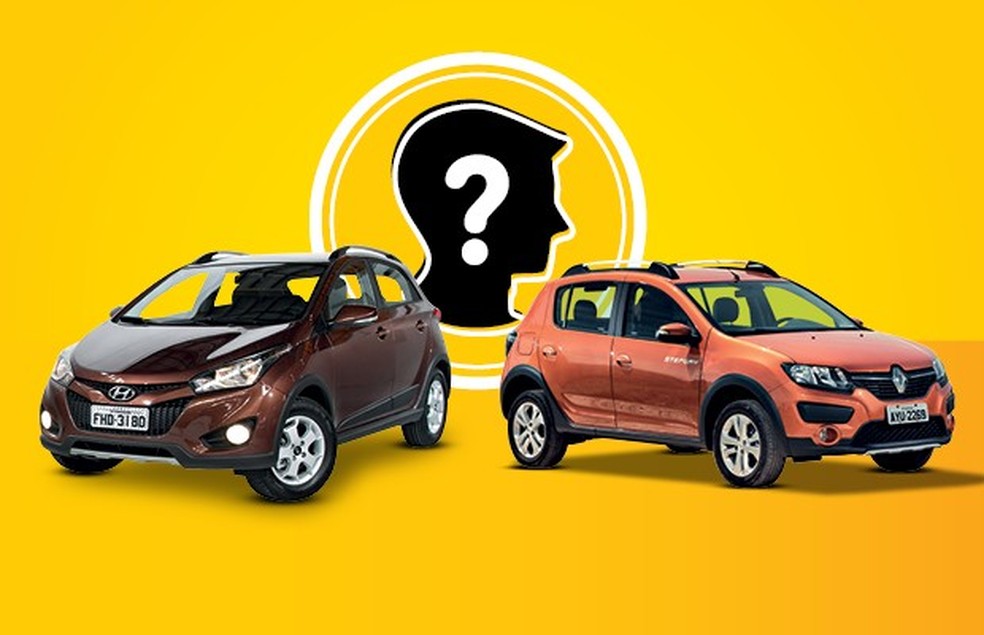 Que Carro eu Compro: Sandero Stepway X HB20X (Foto: Auto News Brasil) — Foto: Auto Esporte