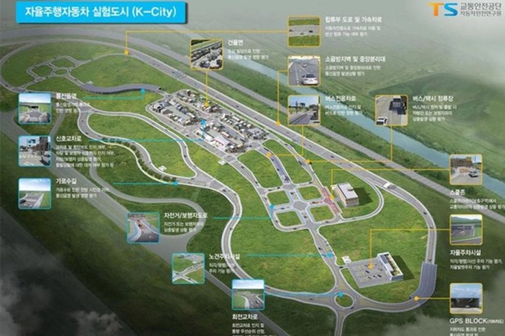 Coreia do Sul irá inaugurar cidade para teste de carro autônomo (Foto: Divulgação) — Foto: Auto Esporte