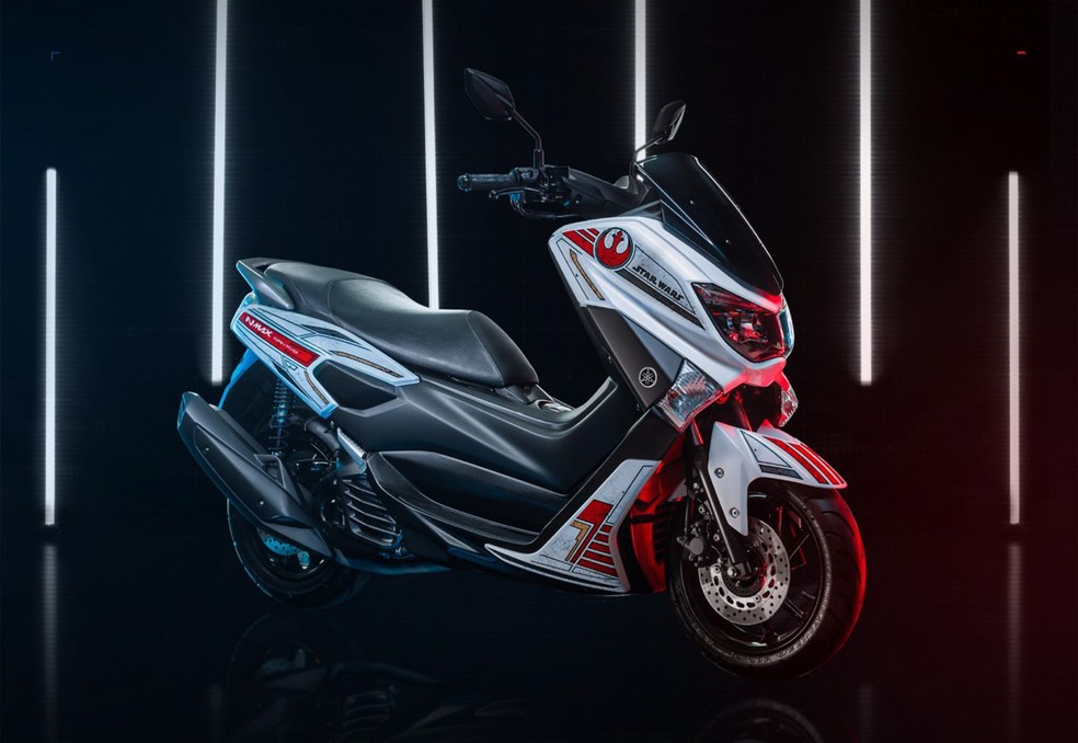 Yamaha NMax 160 ABS Star Wars celebra a coletânea de filmes de George Lucas — Foto: Divulgação