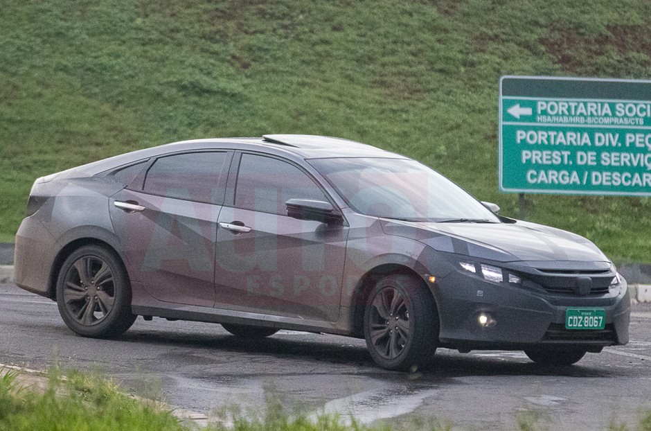 Flagra do novo Honda Civic