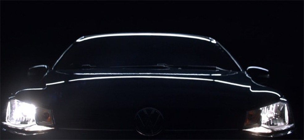 Volkswagen mostra dianteira do novo Gol em teaser (Foto: Reprodução) — Foto: Auto Esporte