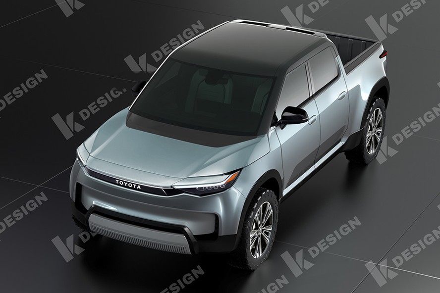 Toyota Corolla picape: projeção dianteira
