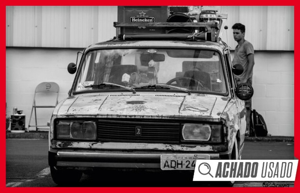 Achado Usado: Lada Laika com visual rat rod (Foto: Auto News Brasil) — Foto: Auto Esporte