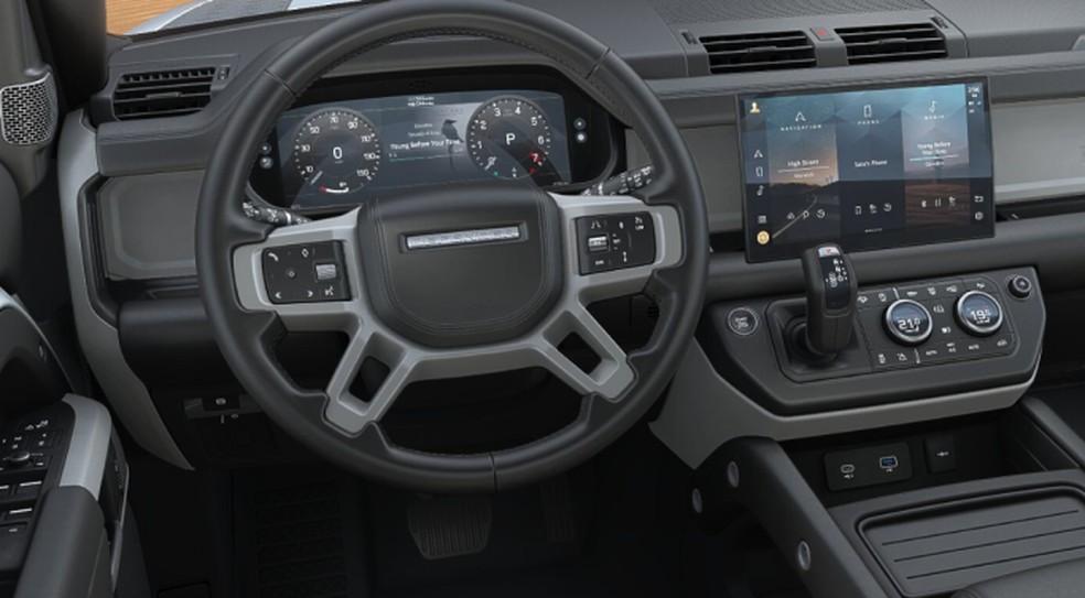 Land Rover Defender 2023 tem tela de 11,4 polegadas  — Foto: Divulgação