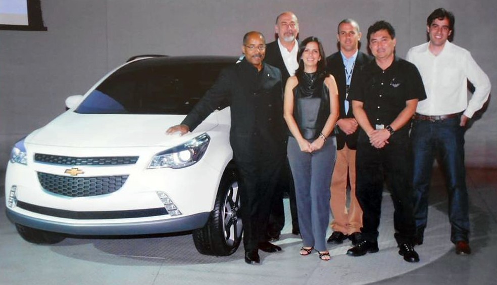 Apresentação do conceito GPiX da GM em 2008  — Foto: Acervo Pessoal