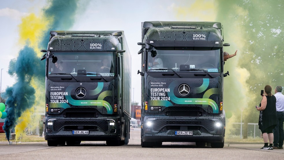 Mercedes-Benz eActros 600 percorreu mais de 15 mil km em teste — Foto: Divulgação