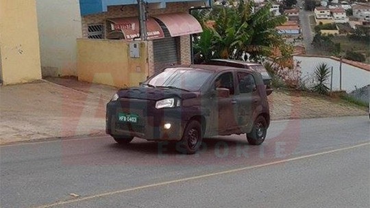 Flagra: Fiat Uno 2015 é visto em testes