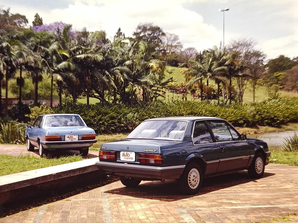 Ford Del Rey Ghia e Monza Classic, a versão mais caprichada de 1989 — Foto: Carlos G. de Paula