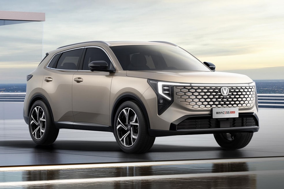 Changan CS55 Plus tem porte semelhante ao do Caoa Chery Tiggo 7 — Foto: Divulgação