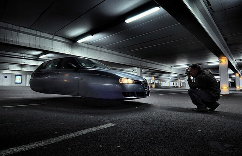 Carro Voador produzido graficamente pelo designer francês Sylvain Viau (Foto: Divulgação) — Foto: Auto Esporte