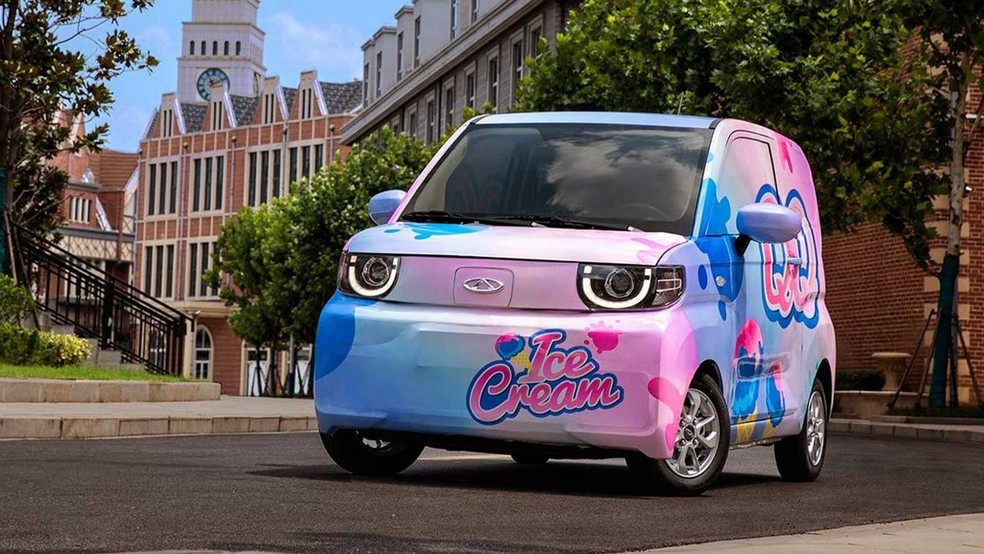 Chery QQ Ice Cream é todo colorido — Foto: Divulgação