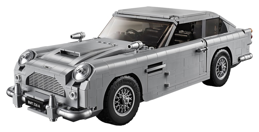 Lego faz réplica de Aston Martin utilizado no filme "007 - Contra Goldfinger" — Foto: Lego/Divulgação