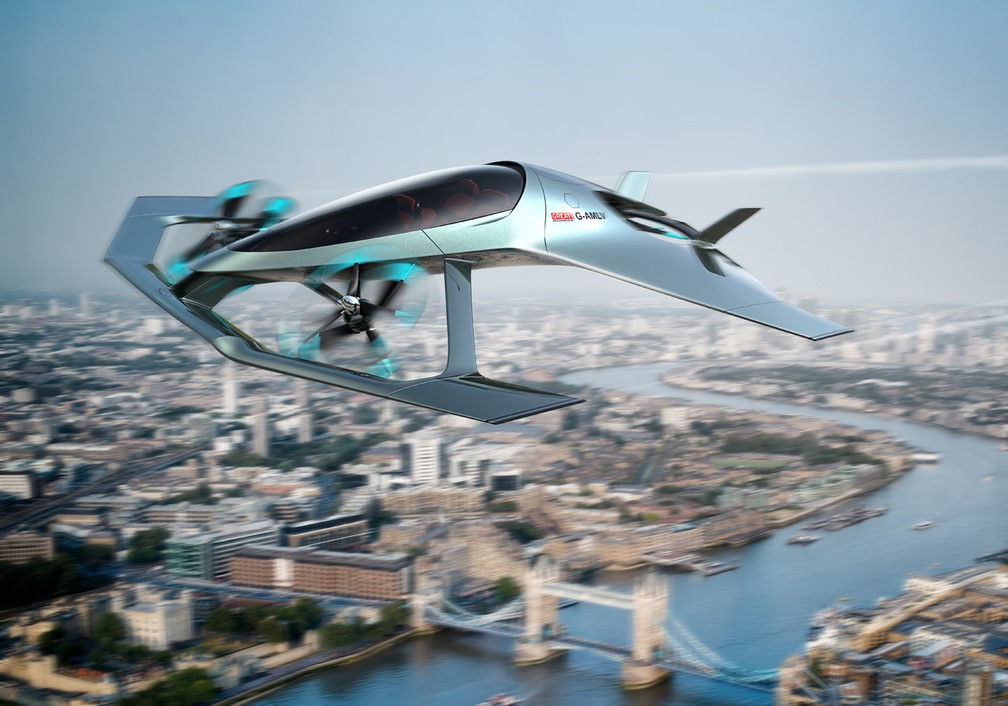 Volante Vision Concept é o esportivo voador de luxo da Aston Martin — Foto: Divulgação
