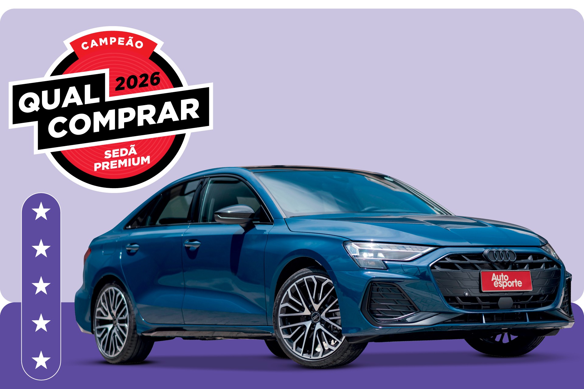 Audi A3 Sedan é o sedã premium de melhor custo do Brasil em 2026