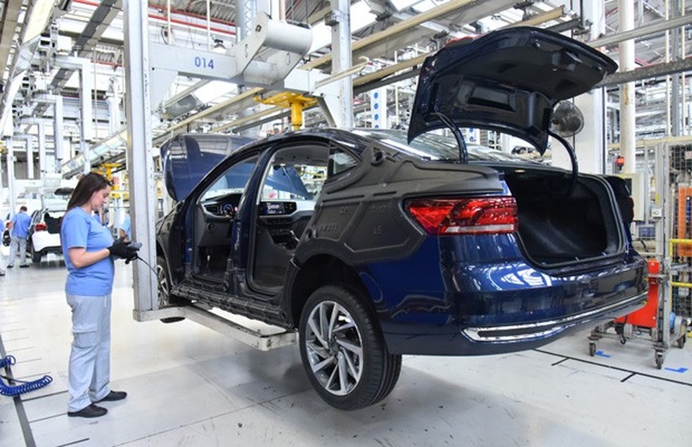 Volkswagen Virtus começa a ser produzido na fábrica da Anchieta (Foto: Divulgação) — Foto: Auto Esporte