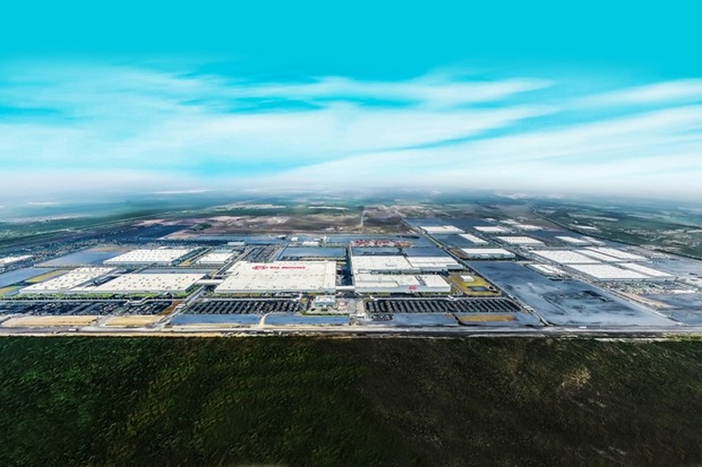 Fábrica da Kia no México (Foto: Divulgação) — Foto: Auto Esporte