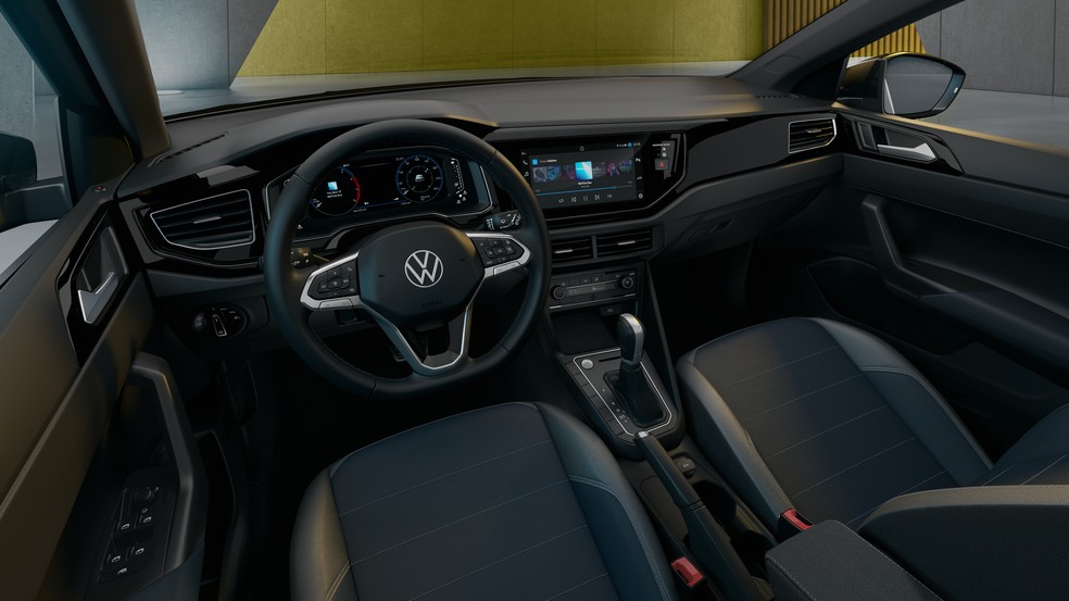 Interior do Volkswagen Nivus — Foto: Divulgação/Volkswagen